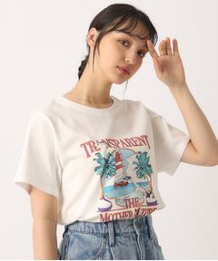 【洗える/プチプラ】コンパクト プリントTシャツ