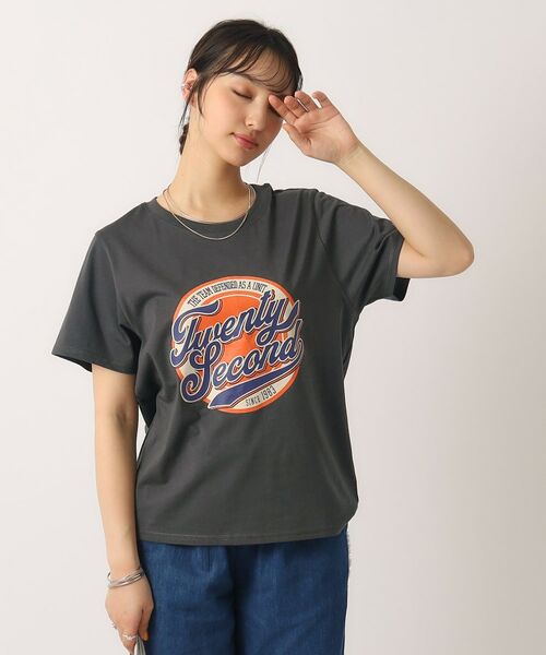 SHOO・LA・RUE / シューラルー Tシャツ | 【洗える】コンパクト プリントTシャツ | 詳細1