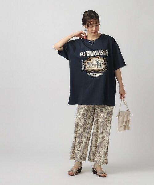 SHOO・LA・RUE / シューラルー Tシャツ | 【洗える/綿100％】アソートプリント BIG Tシャツ | 詳細23