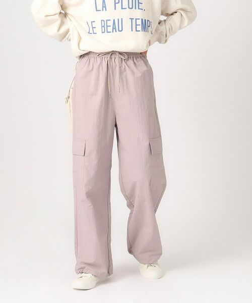 SHOO・LA・RUE / シューラルー パンツ | 裾が絞れる ナイロンカーゴパンツ | 詳細10