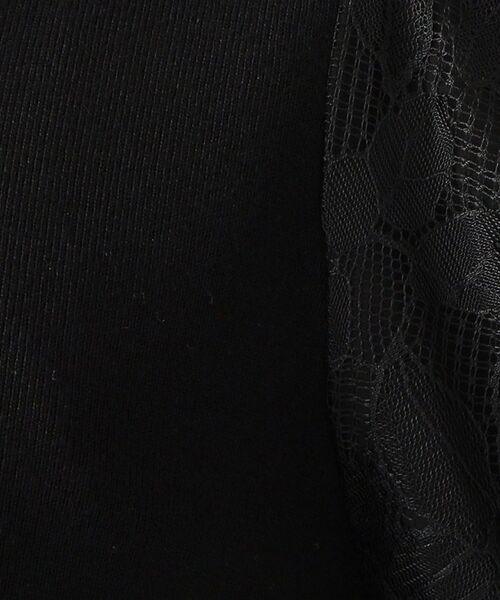 SHOO・LA・RUE / シューラルー ニット・セーター | 【M-LL】上品に華やぐ ふんわりお袖レース ドッキングニット | 詳細12