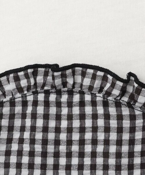 SHOO・LA・RUE / シューラルー Tシャツ | 【110-140cm】異素材ドッキングTシャツ | 詳細7