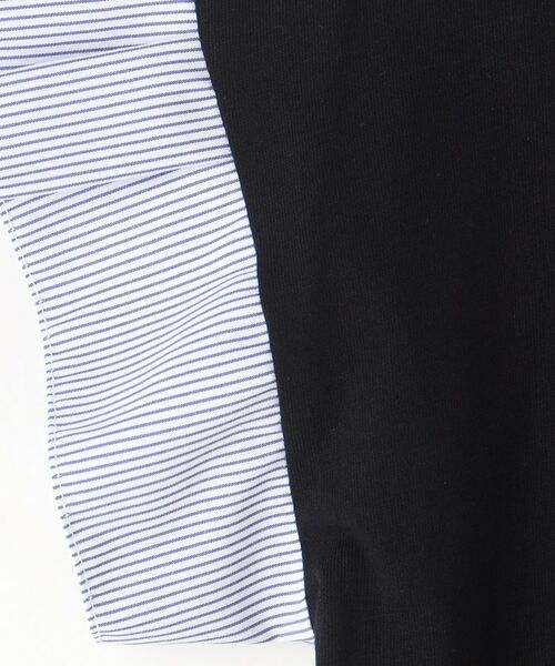 SHOO・LA・RUE / シューラルー Tシャツ | 【110-140cm】袖ストライプ使いデザインTシャツ | 詳細9