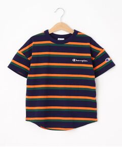 【Champion】マルチボーダー半袖Tシャツ