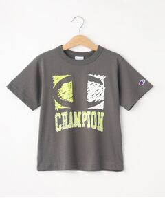 【Champion】ペイントロゴTシャツ