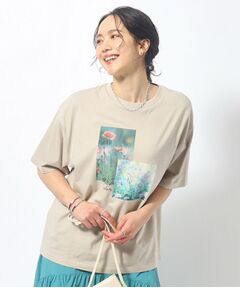 【洗える/プチプラ/綿100％】グラフィック半袖ゆるTシャツ