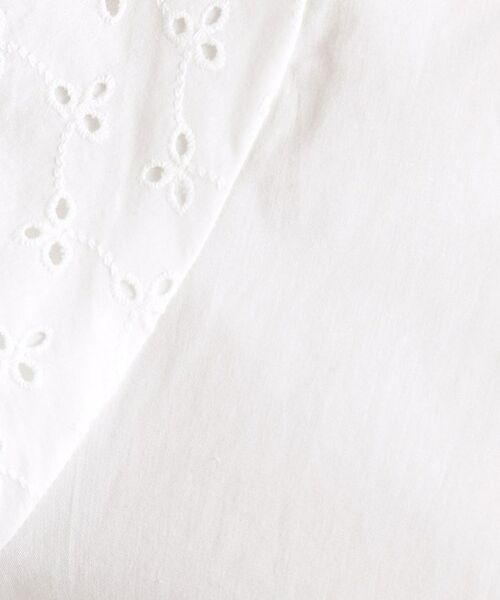 SHOO・LA・RUE / シューラルー シャツ・ブラウス | 【体型カバー/5分袖】刺繍レース パフ袖ブラウス | 詳細4