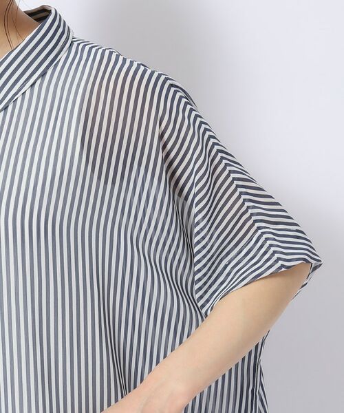 SHOO・LA・RUE / シューラルー シャツ・ブラウス | 【洗える】さらりと羽織れる ポンチョ風 シアーシャツ | 詳細25