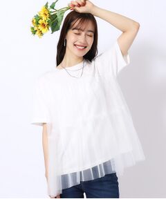 【高レビュー】チュールが目を惹く！ 大人の技ありTシャツ