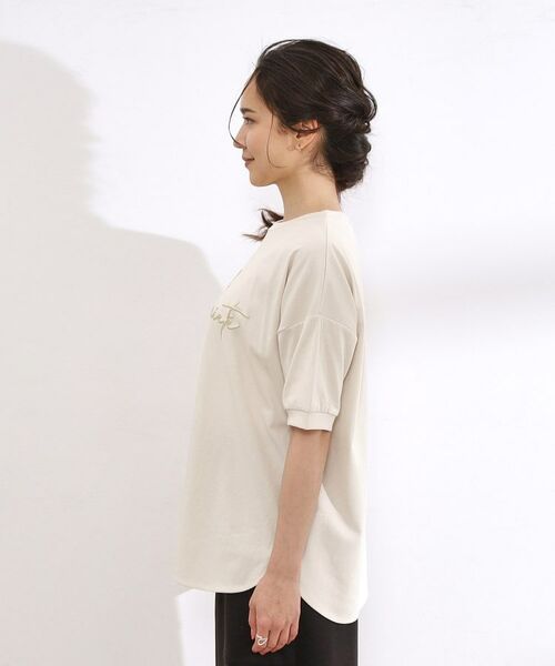 SHOO・LA・RUE / シューラルー Tシャツ | 【洗える/ひんやり/UV】 大人のための ぷっくりラメロゴTシャツ | 詳細21