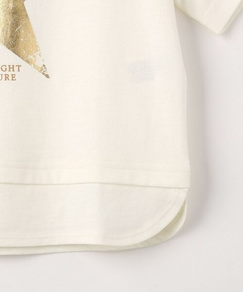 SHOO・LA・RUE / シューラルー Tシャツ | 【110-140cm】裾レイヤード箔プリントTシャツ | 詳細5