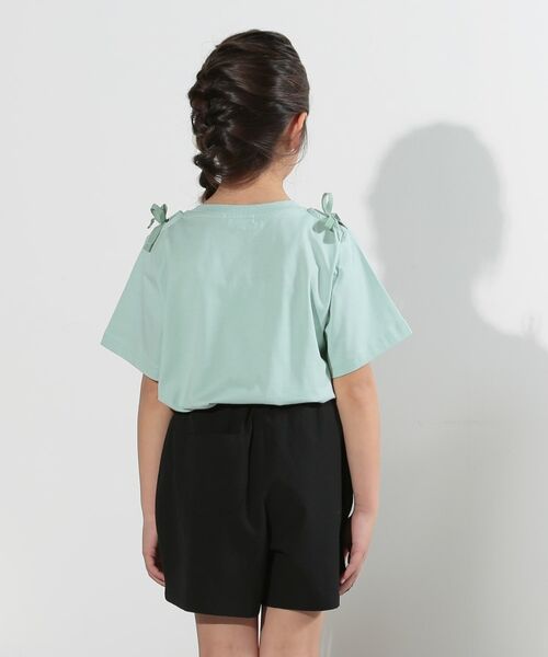 SHOO・LA・RUE / シューラルー Tシャツ | 【110-140cm】肩開きリボン使いTシャツ | 詳細11