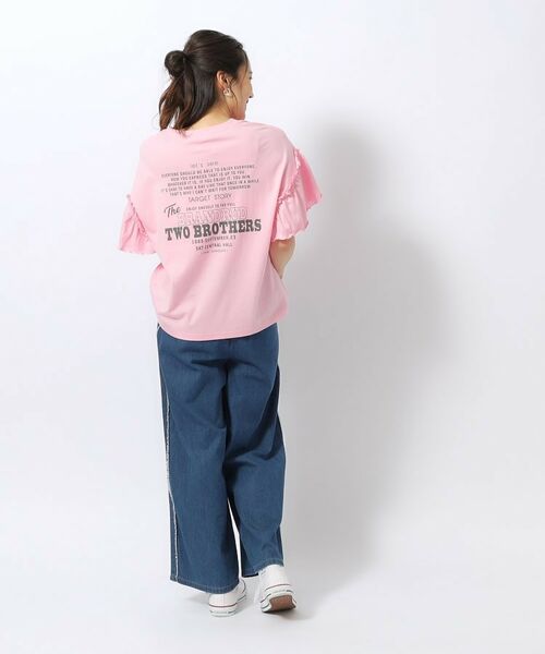 SHOO・LA・RUE / シューラルー Tシャツ | 【綿100％】フリルスリーブ プリントTシャツ | 詳細11