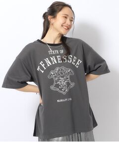 襟配色 プリントアソート BIG Tシャツ