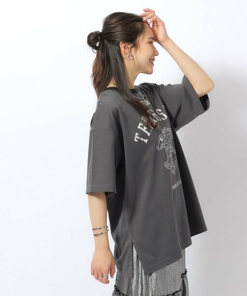 SHOO・LA・RUE / シューラルー Tシャツ | 襟配色 プリントアソート BIG Tシャツ | 詳細2