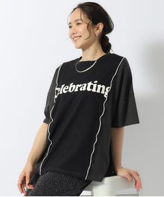 【洗える】リメイク風 切り替えTシャツ