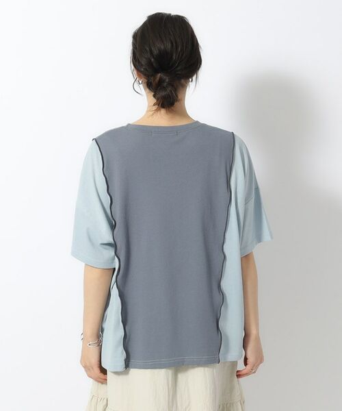 SHOO・LA・RUE / シューラルー Tシャツ | 【洗える】リメイク風 切り替えTシャツ | 詳細15