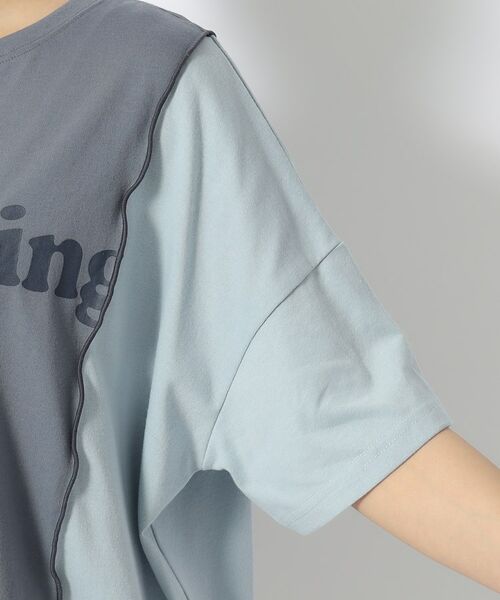 SHOO・LA・RUE / シューラルー Tシャツ | 【洗える】リメイク風 切り替えTシャツ | 詳細17