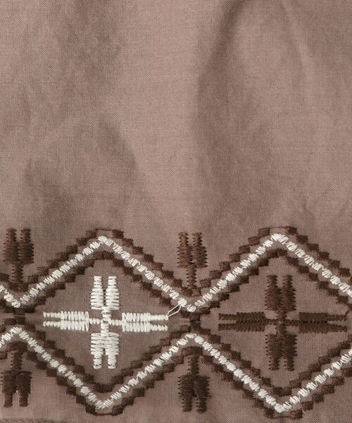 SHOO・LA・RUE / シューラルー ロング・マキシ丈ワンピース | さらりと着こなす インド綿 裾刺繍ワンピース | 詳細16
