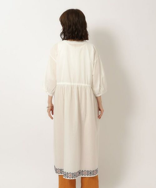 SHOO・LA・RUE / シューラルー ロング・マキシ丈ワンピース | さらりと着こなす インド綿 裾刺繍ワンピース | 詳細27