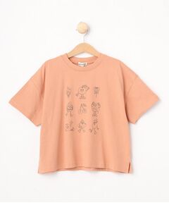 【110-140cm/リンク】BIGシルエット プリントTシャツ