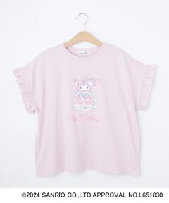 【サンリオキャラクターズ】フリル袖モチーフTシャツ