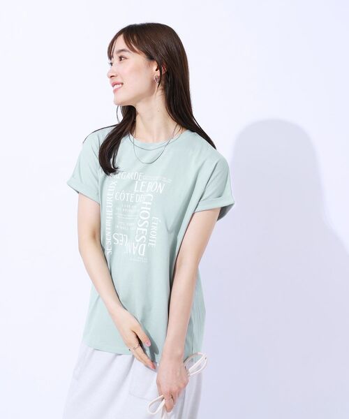 SHOO・LA・RUE / シューラルー Tシャツ | 【洗える】USAコットン ロゴTシャツ | 詳細6