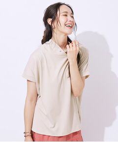 【UV】さらりと大人カジュアルな装いに 抜け襟Tシャツ