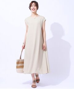 SHOO・LA・RUE / シューラルー ロング・マキシ丈ワンピース | 夏でも一枚でさらっと快適 麻調フレンチロングワンピース