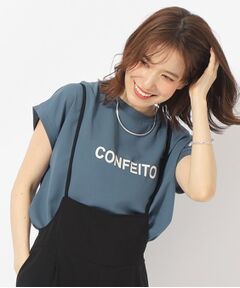 大人のフェミニンカジュアルに シアージョーゼットロゴTシャツ