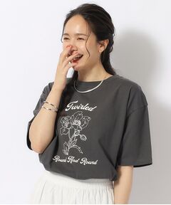 【洗える/プチプラ/綿100％】グラフィック半袖ゆるTシャツ