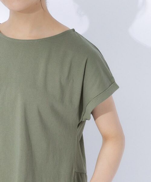SHOO・LA・RUE / シューラルー Tシャツ | 異素材切替ペプラムTシャツ | 詳細17
