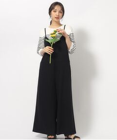 SHOO・LA・RUE / シューラルー サロペット・オールインワン | ぱっと着るだけで決まる 裏がさらさらカットジョーゼットサロペット