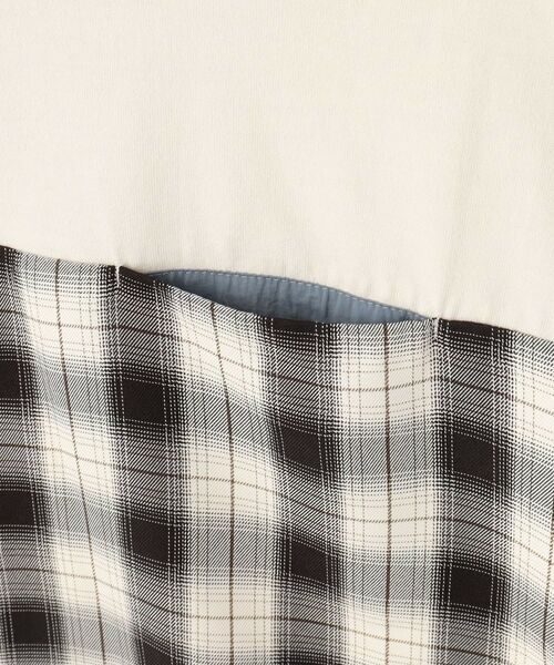 SHOO・LA・RUE / シューラルー Tシャツ | 【110-140cm】チェック切替え配色Tシャツ | 詳細6