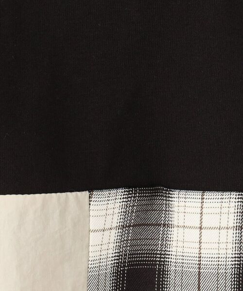 SHOO・LA・RUE / シューラルー Tシャツ | 【110-140cm】チェック切替え配色Tシャツ | 詳細8