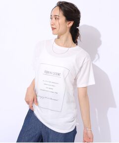 【洗える】インしない派さんの 重ねチュールプリントTシャツ