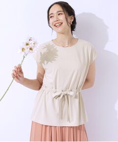 SHOO・LA・RUE / シューラルー シャツ・ブラウス | 【洗える/セットアップ可】休日のリラックスコーデに ウエストリボントップス