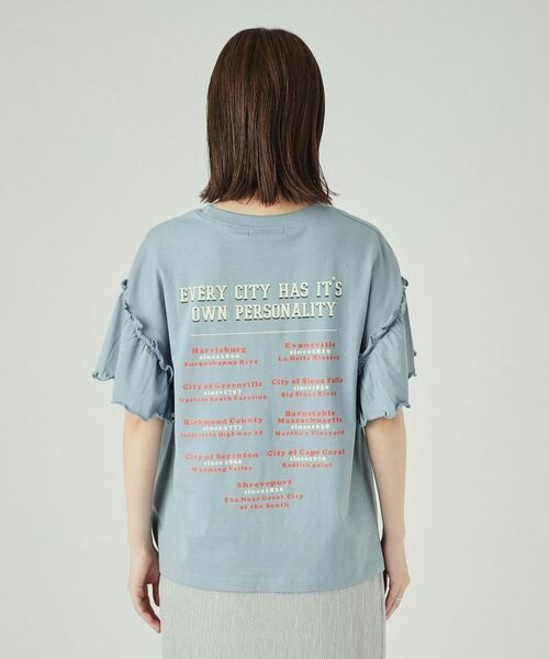 SHOO・LA・RUE / シューラルー Tシャツ | 【洗える】ロゴデザインでこなれ見え フリルスリーブTシャツ | 詳細19