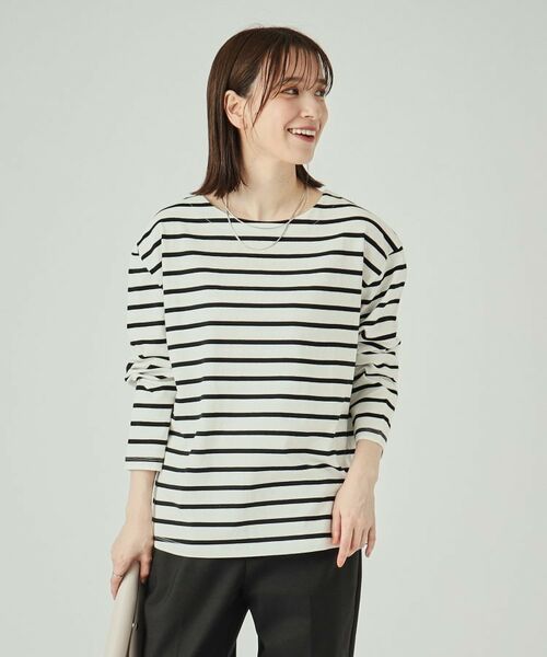 SHOO・LA・RUE / シューラルー Tシャツ | 【洗える】抜け感ある着こなしに ドロップショルダーゆるロンT | 詳細17