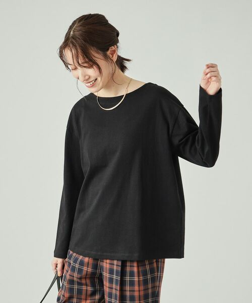 SHOO・LA・RUE / シューラルー Tシャツ | 【洗える】抜け感ある着こなしに ドロップショルダーゆるロンT | 詳細5