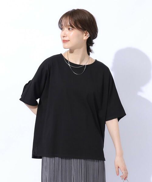 SHOO・LA・RUE / シューラルー Tシャツ | 【洗える】バックフリルで差をつける ドルマンTシャツ | 詳細7