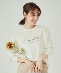 【洗える】プリントロングスリーブTシャツ