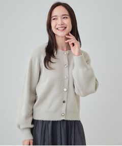 クリスチャンラクロワ、ピンクベージュ、ビーズ付きカーディガン、新品未使用 AMBIDEX Store △数字刺繍 Vカーディガン(F ピンク): l'atelier