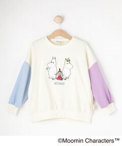 【MOOMIN】袖配色スウェットプルオーバー