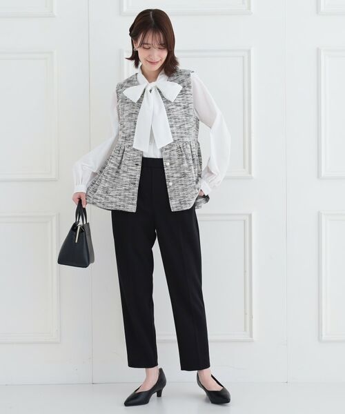 SHOO・LA・RUE / シューラルー シャツ・ブラウス | 【S-LL】お顔回りを華やかに リボンタイブラウス | 詳細29