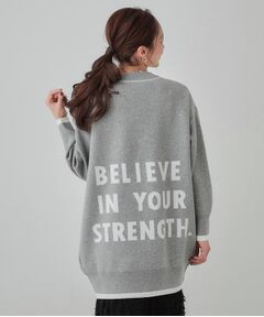 SHOO・LA・RUE / シューラルー チュニック | 【S-LL】バックロゴがアクセント もちもちやわらかニットチュニック