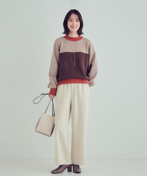 SHOO・LA・RUE / シューラルー パンツ | 【S-LL/洗える】サイドラインで差をつける ゆるベイカーパンツ | 詳細3