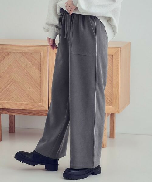 SHOO・LA・RUE / シューラルー パンツ | 【S-LL/洗える】サイドラインで差をつける ゆるベイカーパンツ | 詳細6