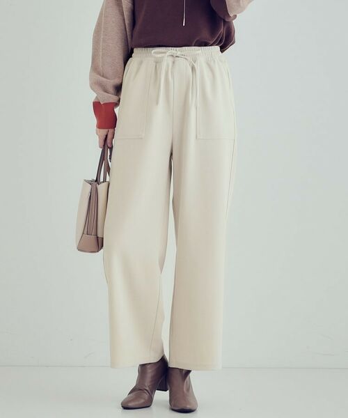 SHOO・LA・RUE / シューラルー パンツ | 【S-LL/洗える】サイドラインで差をつける ゆるベイカーパンツ(アイボリー(004))
