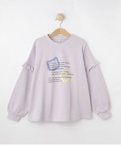 SHOO・LA・RUE / シューラルー スウェット | 【130-150cm/洗える/姉妹リンク可】お袖フリルがアクセント アソートプリントスウェット